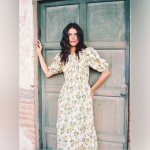 Damaris Bailey Paloma Floral Orange Roses Maxi Dress